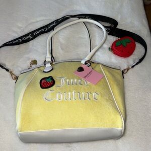 Juicy Couture sweet n juicy fr tote bag yellow/pear